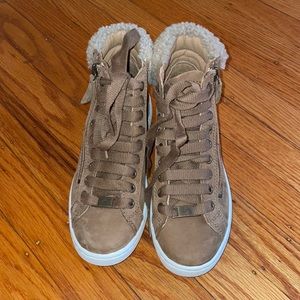 Brown Ugg Mini Lace-Up Boots